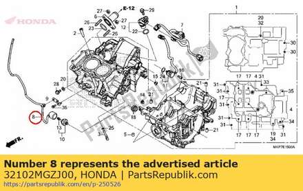 Sub harness, oil pressure 32102MGZJ00 Honda