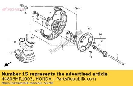 Gear, speedometer 44806MR1003 Honda
