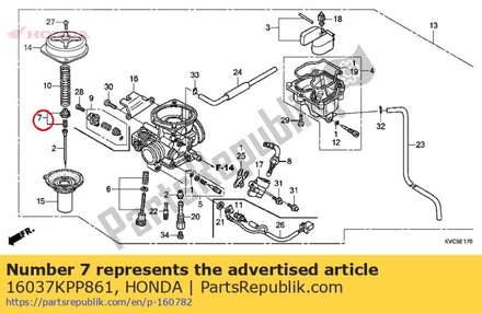 Plate set, valve 16037KPP861 Honda