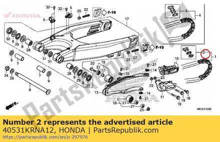 Joint, drive chain (rk excel) 40531KRNA12 Honda