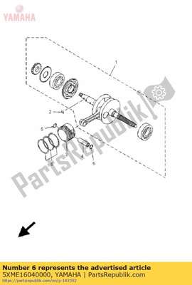 Piston ring set (0 5XME16040000 Yamaha