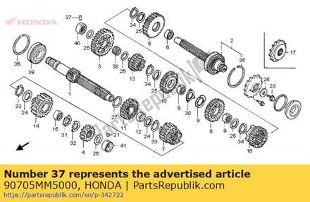 Pin,bearing setti 90705MM5000 Honda