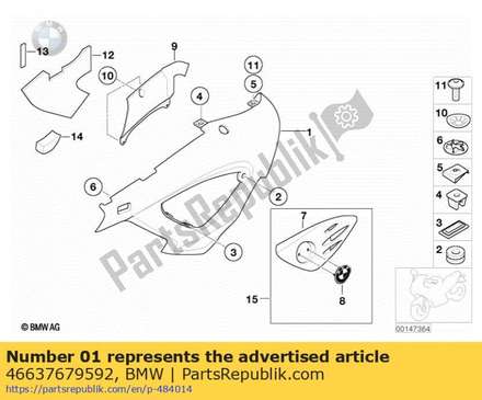 Cover, right - ginstergelb 2   46637679592 BMW