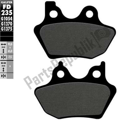 Semi-metallic brake pads FD235G1054 Galfer
