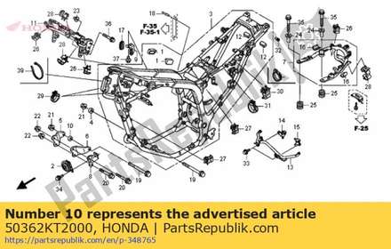 Collar, fr. engine hanger 50362KT2000 Honda