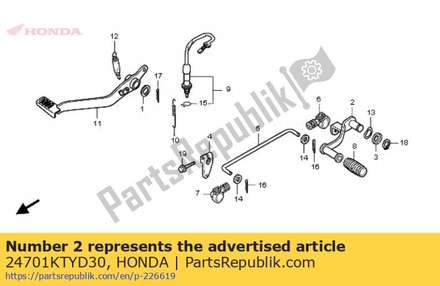 Pedal comp., gear change 24701KTYD30 Honda