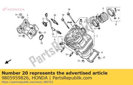Plug, spark (u27esr-n) (d 9805959826 Honda