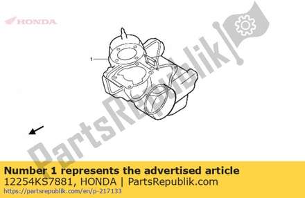 Gasket, cylinder head 12254KS7881 Honda