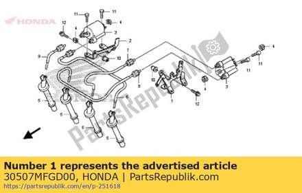 Stay, l. ignition coil 30507MFGD00 Honda