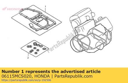 Gasket sheet kit b 06115MCS020 Honda