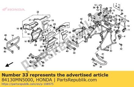 Guide, r. saddlebag 84130MN5000 Honda