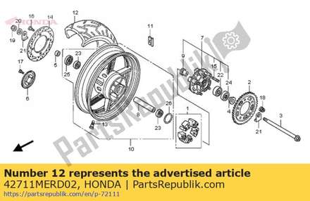 Tire, rr. (bridgestone) ( 42711MERD02 Honda