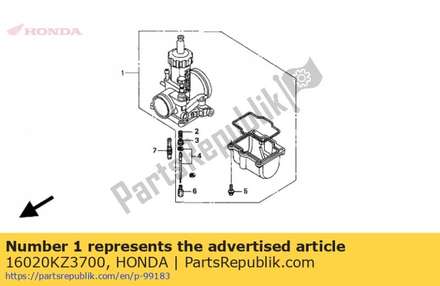 Parts.kit,carb 16020KZ3700 Honda