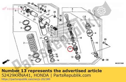 Case comp., rod guide 52429KRNA41 Honda