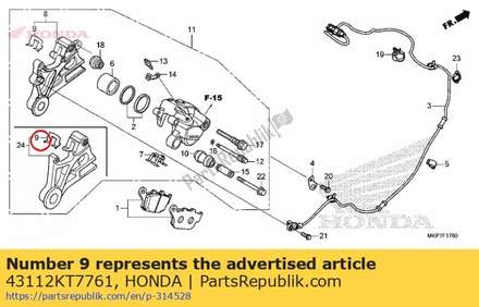 Retainer 43112KT7761 Honda