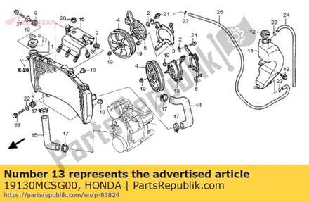 Motor assy., l. fan 19130MCSG00 Honda