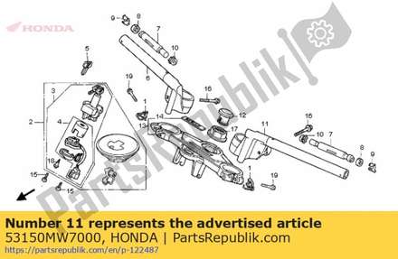 Pipe, l. steering handle 53150MW7000 Honda