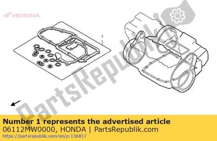 Gasket kit b (component parts) 06112MW0000 Honda