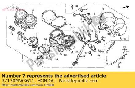Case assy., inner 37130MW3611 Honda