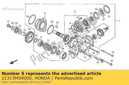 Vulring, eindaandrijfas (0,50) 21313MS9000 Honda