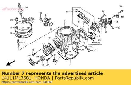 Reed valve only 14111ML3681 Honda