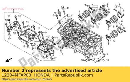 Guide, valve(os) 12204MFAP00 Honda