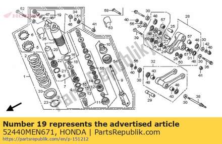 Adjuster, compression damping force 52440MEN671 Honda