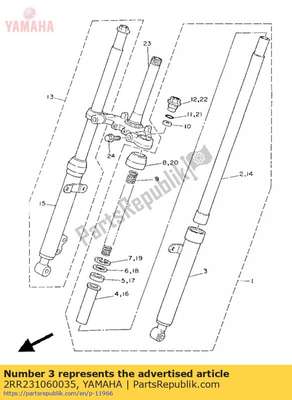 Outer tube comp. (l.h) 2RR231060035 Yamaha