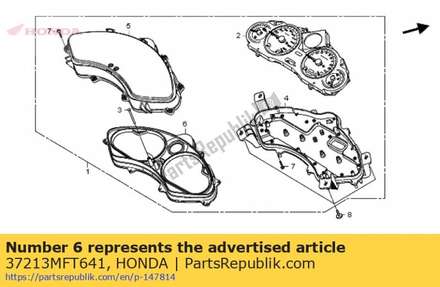 Plate refrfctinga 37213MFT641 Honda