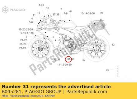 Sticker links "eni" B045281 Piaggio Group