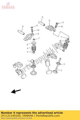 Spring, valve outer 3Y1121140100 Yamaha