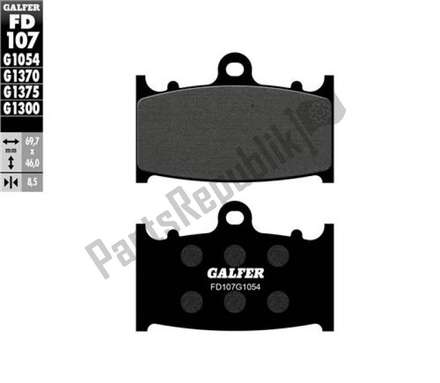 Semi-metallic brake pads FD107G1054 Galfer