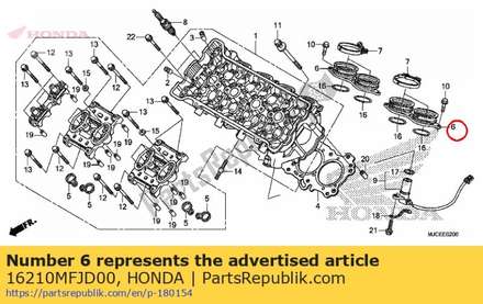 Insulator comp., throttle 16210MFJD00 Honda