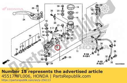 Holder, master cylinder 45517MFL006 Honda