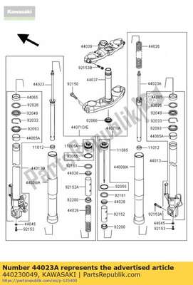 Cylinder-set-fork,rh 440230049 Kawasaki