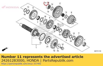 Pin, gearshift fork guide 24261283000 Honda