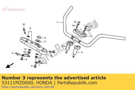Guide, clutch hose 53111MZ0000 Honda