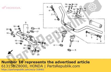 Guide, r. harness 61315MZ8000 Honda