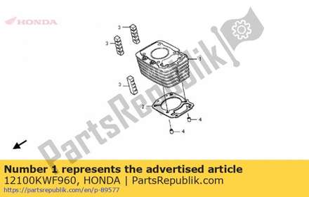 Cylinder comp. 12100KWF960 Honda