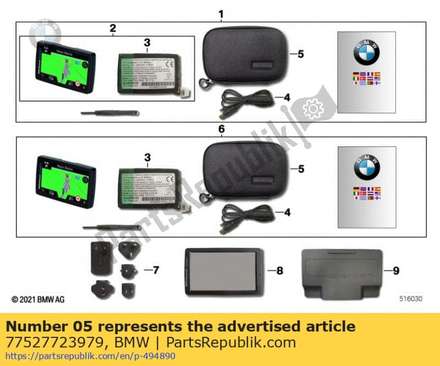 Carrying case for navigator 4 77527723979 BMW