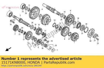 Guide, lifter rod 15171KN8000 Honda