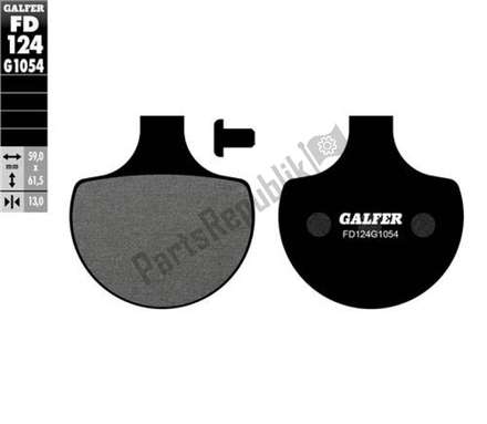 Semi-metallic brake pads FD124G1054 Galfer