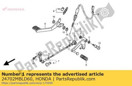 Arm comp., change 24702MBLD60 Honda
