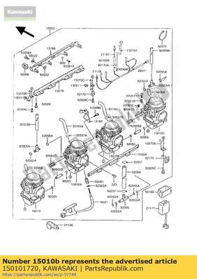 Carburetor,rh,inside 150101720 Kawasaki