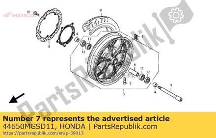 Wheel sub assy., fr. 44650MGSD11 Honda