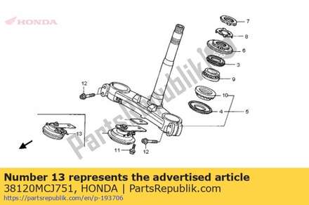 Horn comp. (low) 38120MCJ751 Honda