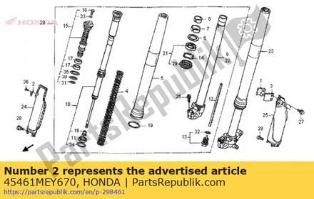Guide, speedometer cable 45461MEY670 Honda
