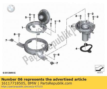 Attachment ring (to 11/2013) 16117718505 BMW