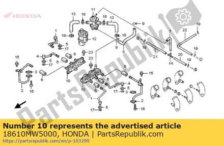 Case assy., reed valve 18610MW5000 Honda
