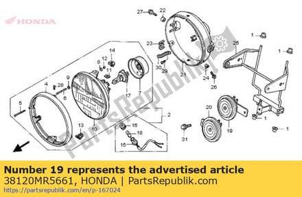 Horn comp. (low) 38120MR5661 Honda